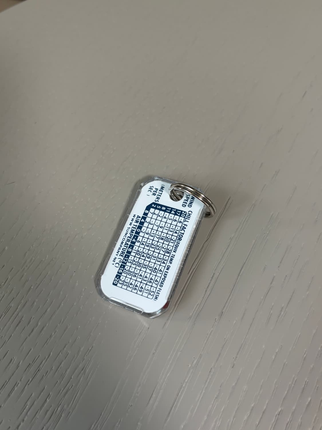 몽벨 미러 온도계 키링 상품이미지2