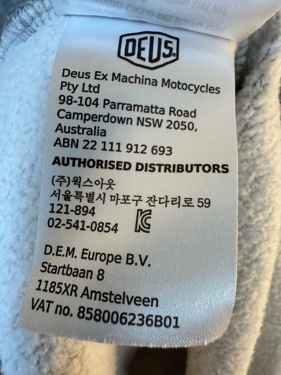 [3XL]데우스 엑스 마키나 베니스 어드레스 크루넥 맨투맨 상품이미지4