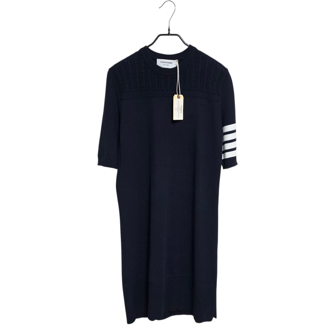 톰브라운 4바 헥터 메달리온 반팔 니트 원피스 상품이미지1