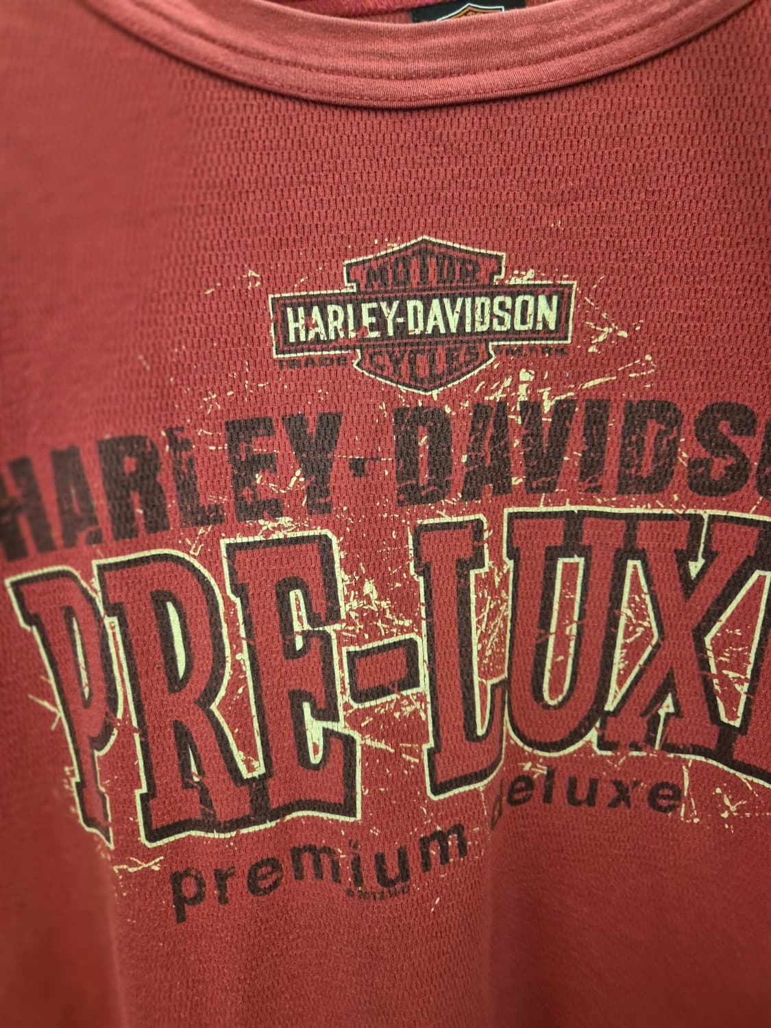 할리데이비슨 프레럭스 긴팔 티셔츠 레드 상품이미지6