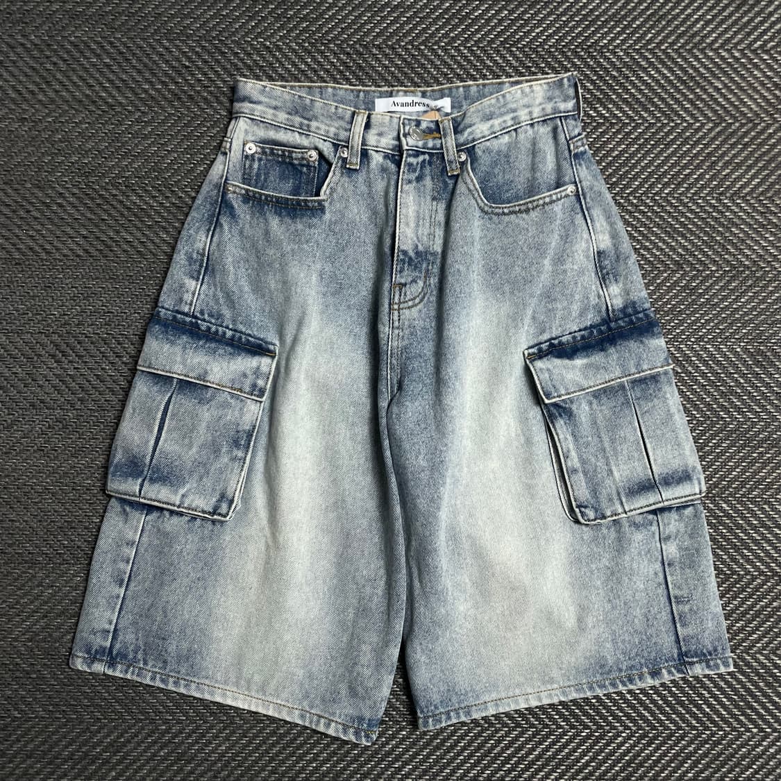 어반드레스 멀티포켓 데님 카고 버뮤다 팬츠o 5166 상품이미지1