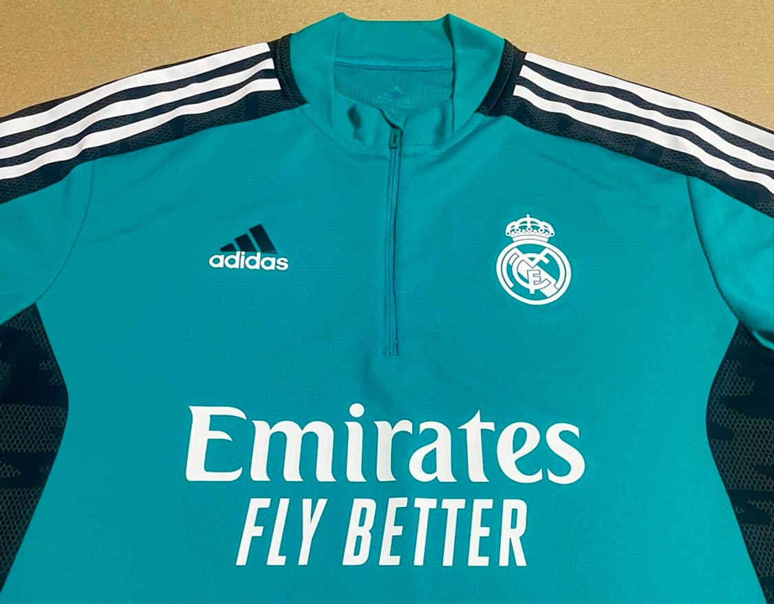 아디다스 레알 마드리드 21/22 집업 트레이닝 탑 상품이미지7