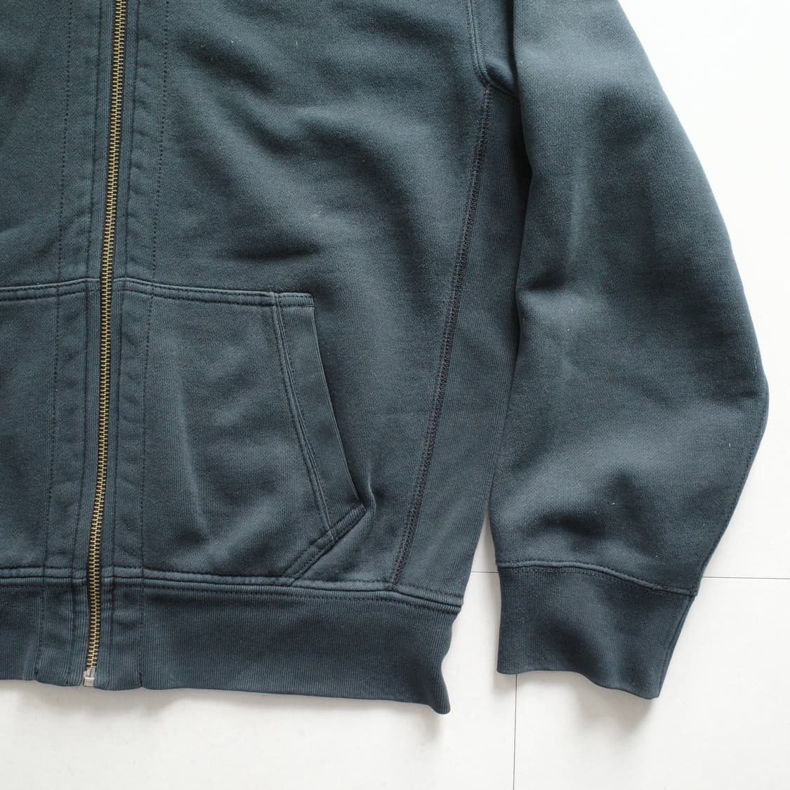 90s 폴로 랄프로렌 써멀 집업 후드 XL 블랙 상품이미지2