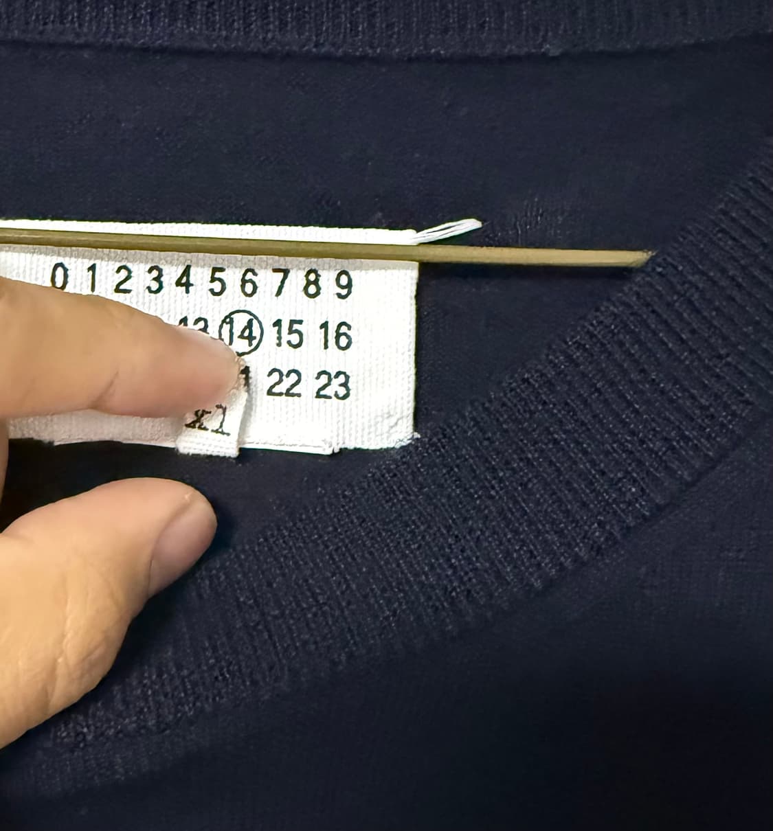 마틴 마르지엘라 소매 레이어드 데끼 니트 상품이미지7