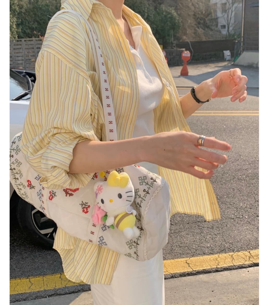 자라 자수 볼링백 (새상품) 스키니피그 상품이미지3