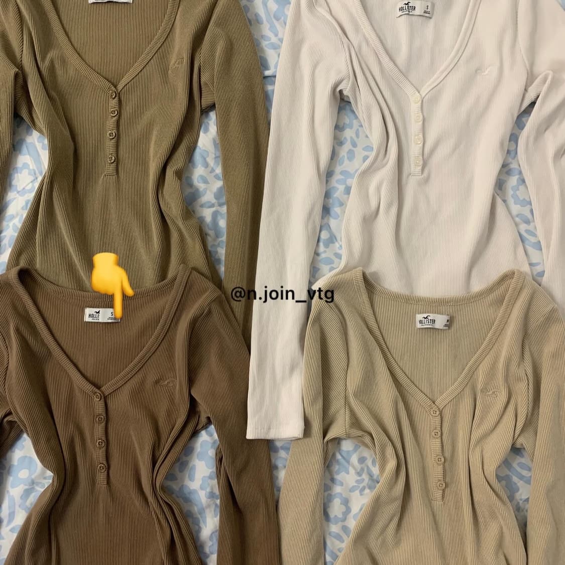 홀리스터 딥브라운 롱슬리브 아베크롬비 상품이미지4