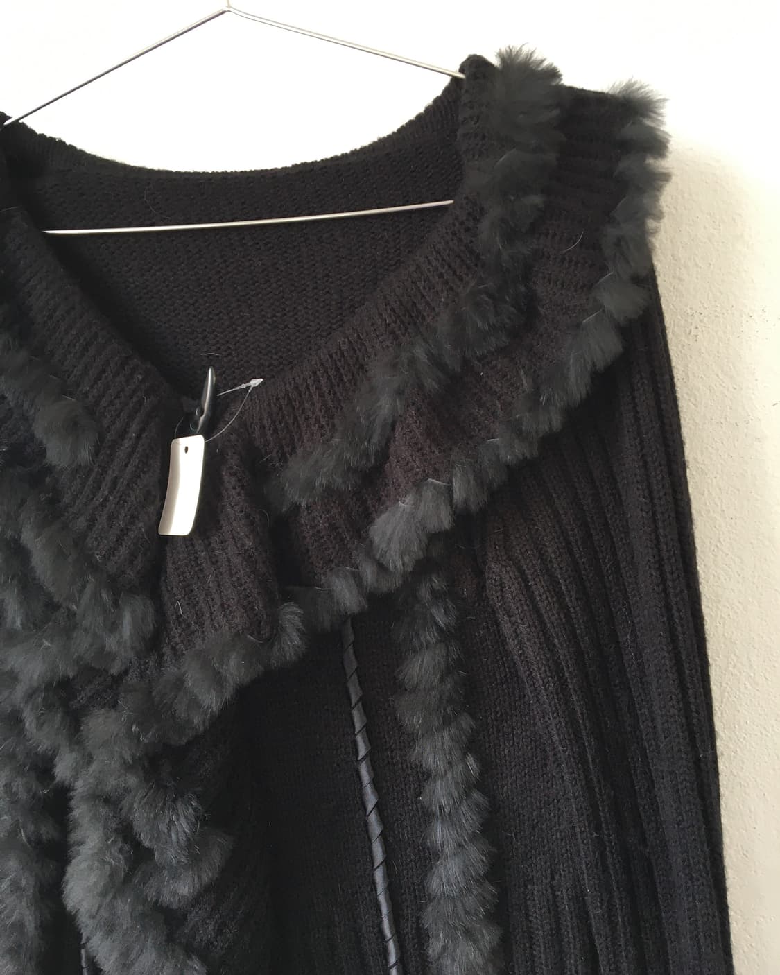 Fur trimming ruffle knit cardigan 상품이미지4