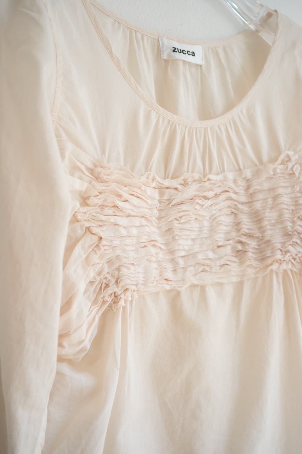 Pleated pale pink top 상품이미지3