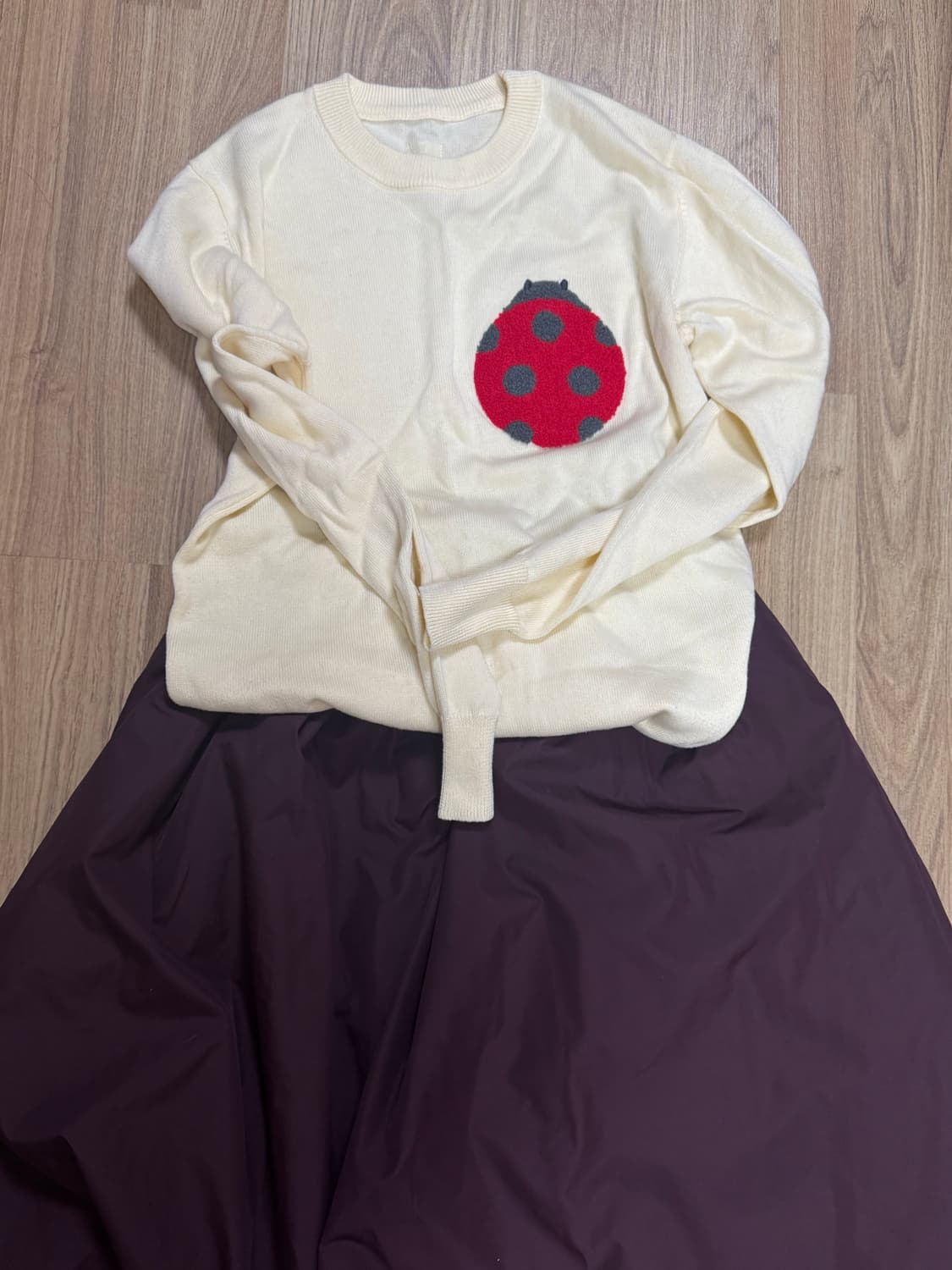 빈티지 니트+치마 상품이미지2