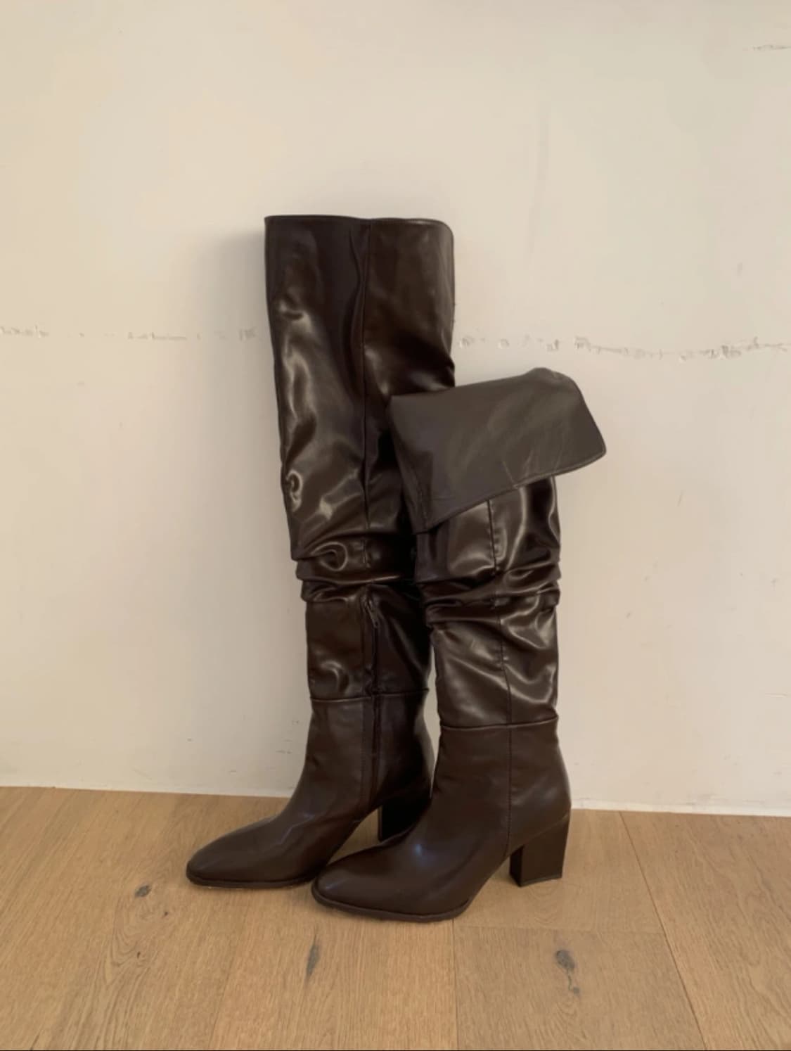 새상품 미착용. 스젠 롱부츠 미들부츠 상품이미지1