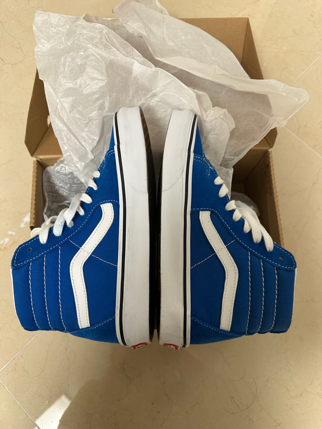 반스 스케이트 하이탑 스니커즈 블루 (240)   상품이미지5