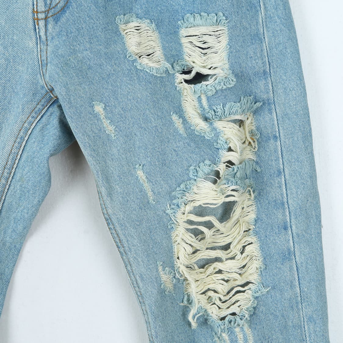 Msgm 라이트 블루 디스트레스드 데님 상품이미지3
