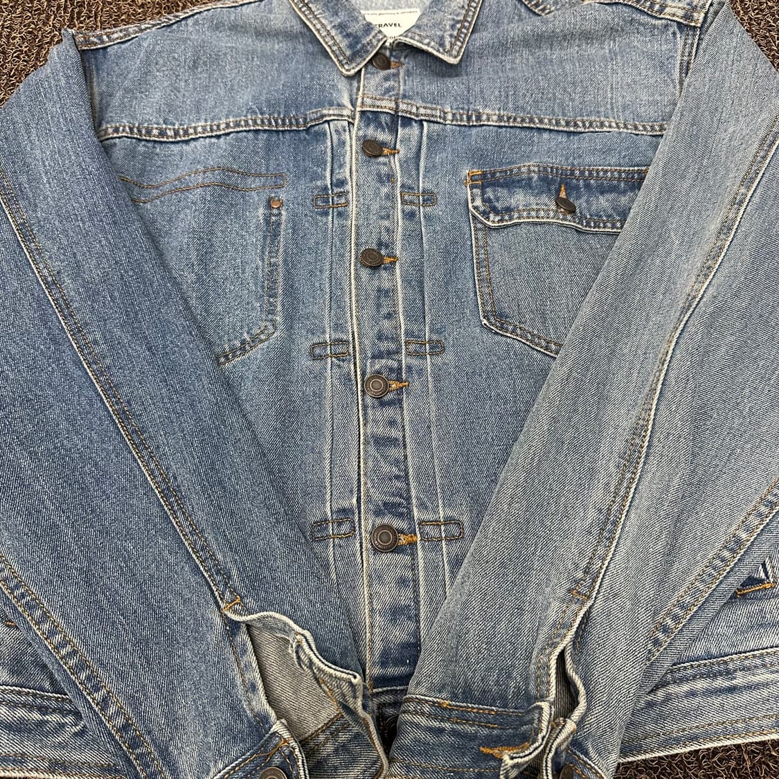TRAVEL 트래블 데님 트러커 데님 청자켓 M 상품이미지4