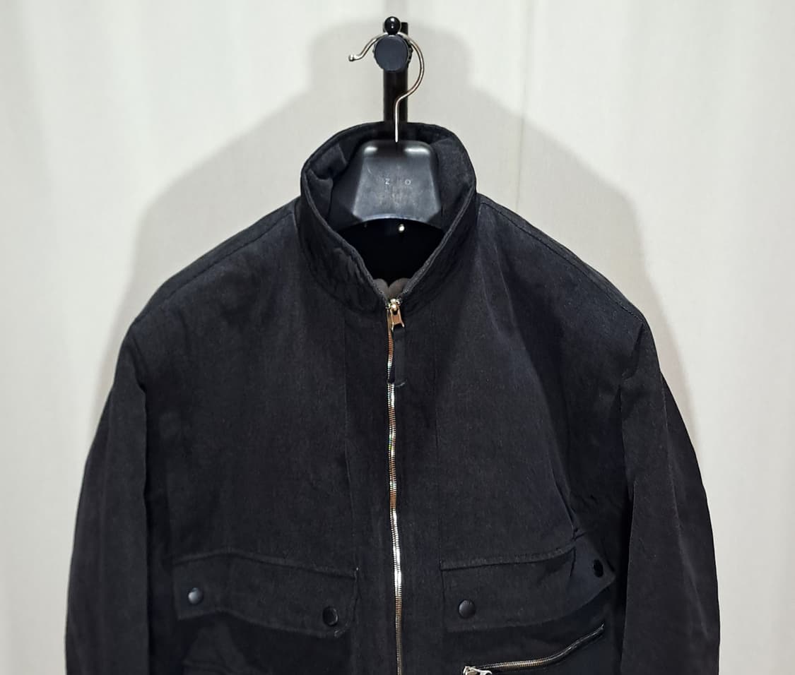 (택포) 브이넥러버 리버서블 데님 퀼팅 자켓 L B190 상품이미지2