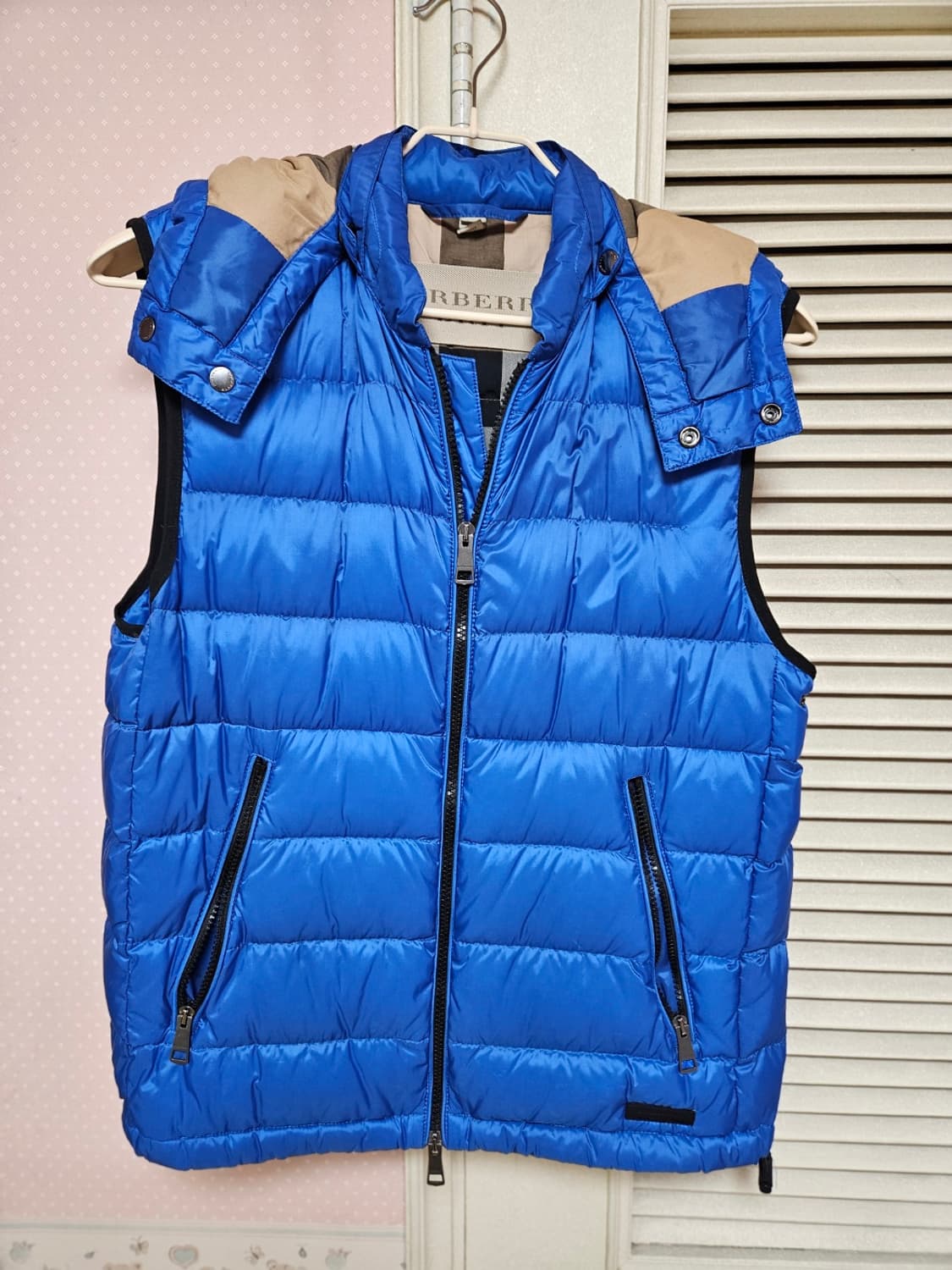 [명품] 버버리 후드 다운 패딩 베스트, 조끼 (여성,남성) 상품이미지1