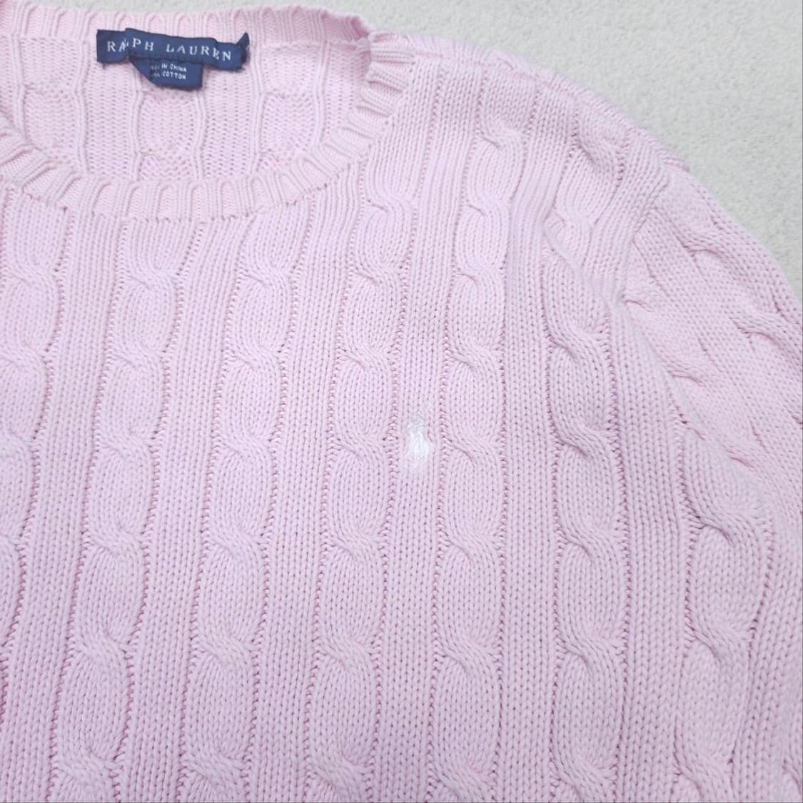 폴로 랄프 로렌 여성 케이블 니트 L 상품이미지2