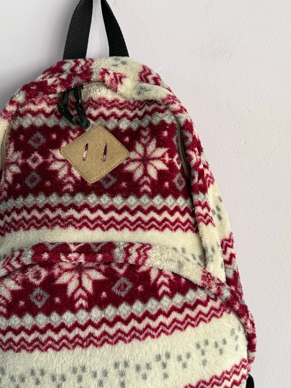 후리스 백팩 플리스백팩 눈꽃백팩 모리걸 일본빈티지 모리무드 상품이미지2