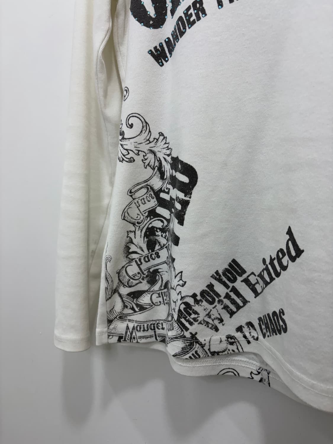 glitz y2k 비즈 긴팔 티셔츠 상품이미지6