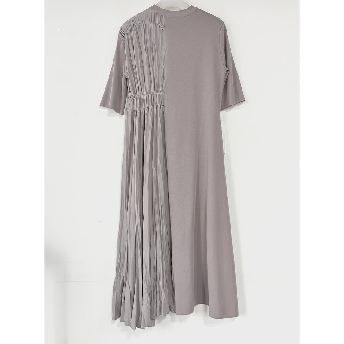 시스템 텍스처 블록 니트 원피스 상품이미지4