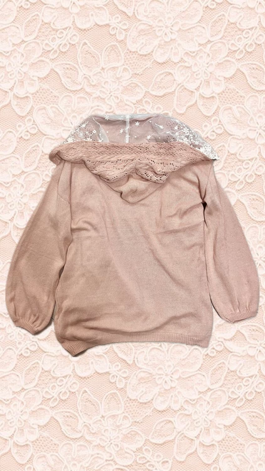 earth music 어스뮤직 라떼 레이스 니트 가디건 상품이미지4