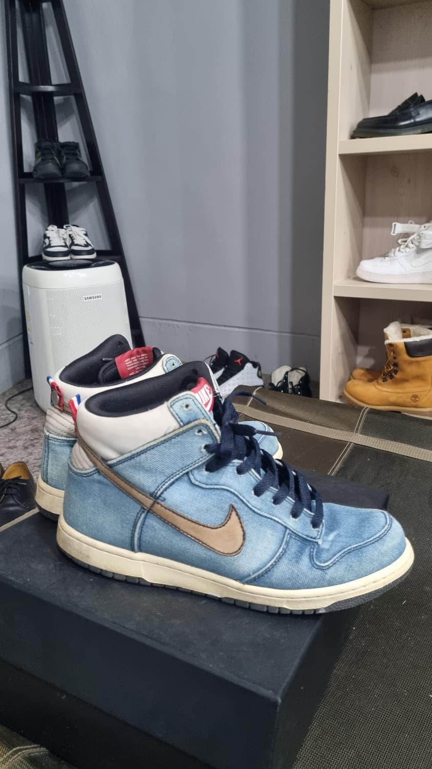 덩크(nike) 데님 농구화 (uk7.5) 국내 260적당 상품이미지4