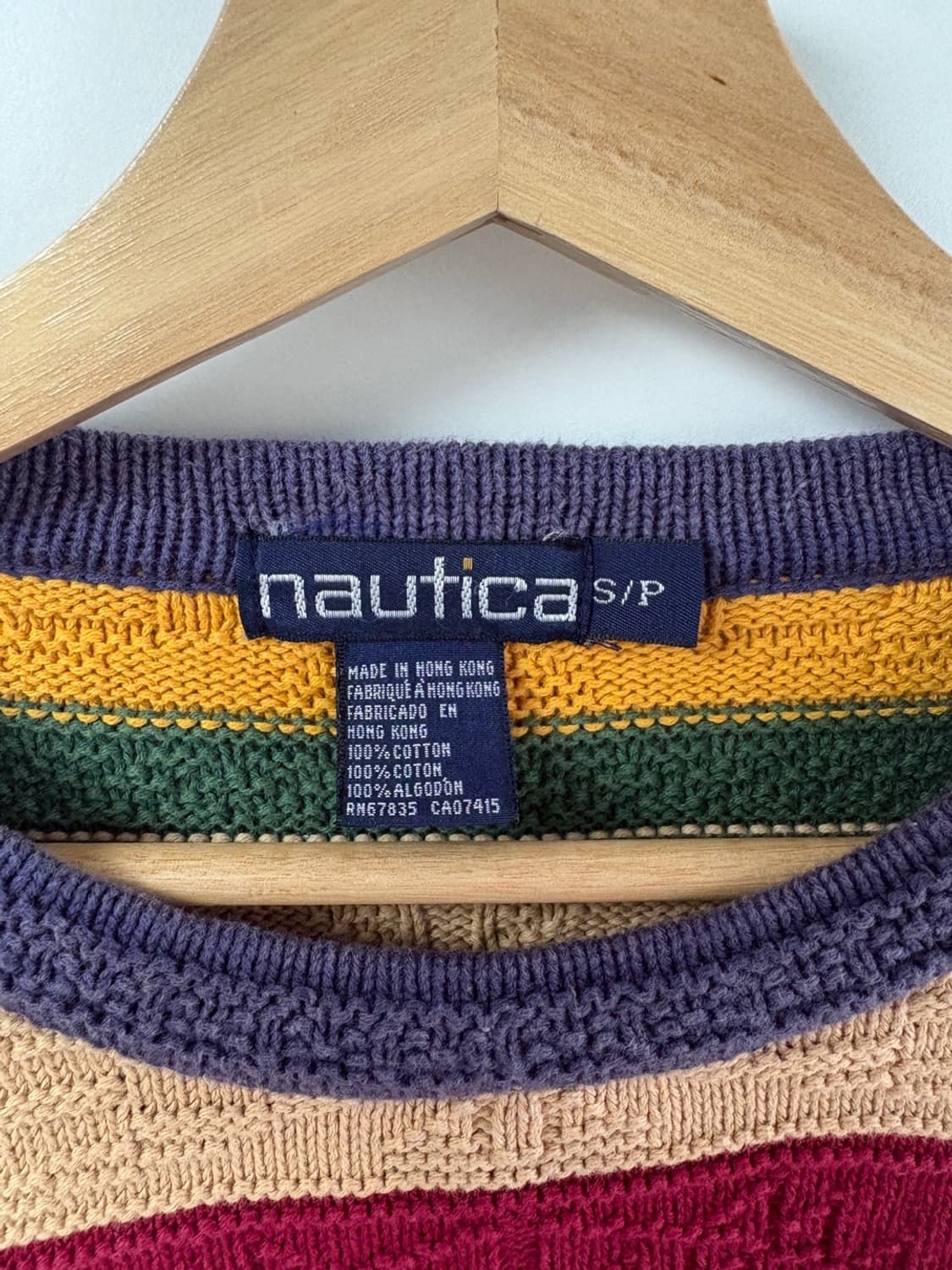 90s 노티카 패턴 니트 상품이미지2