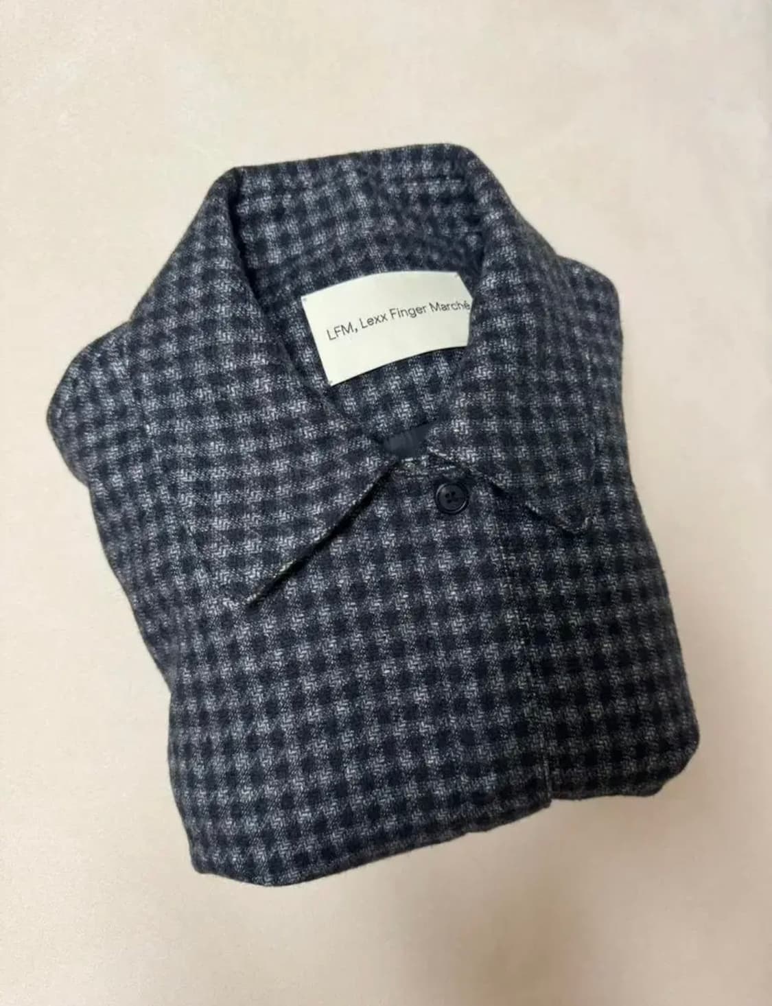 LFM 체크 블루종 상품이미지1