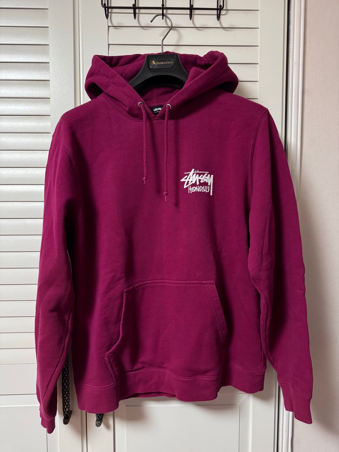 스투시 호놀롤루 스탁 후드 버건디 L 상품이미지1