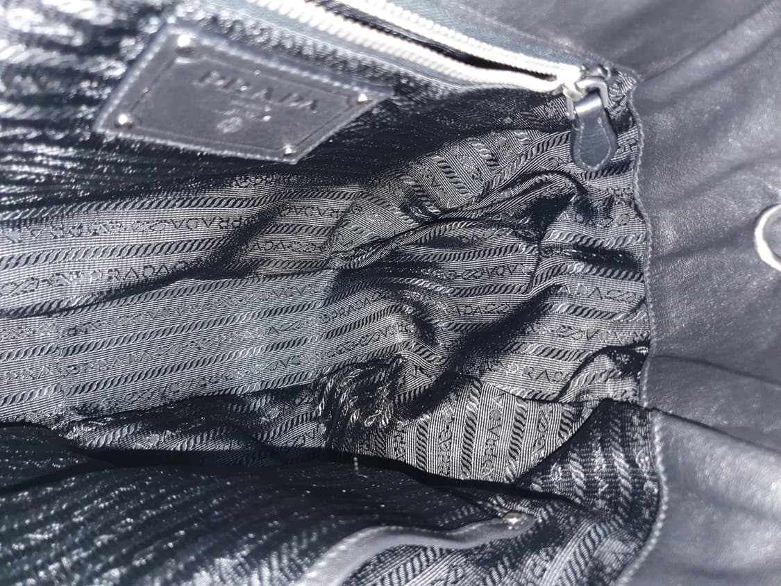 프라다(Prada) 소프트 카프 BN1628 블랙 토트백 상품이미지10