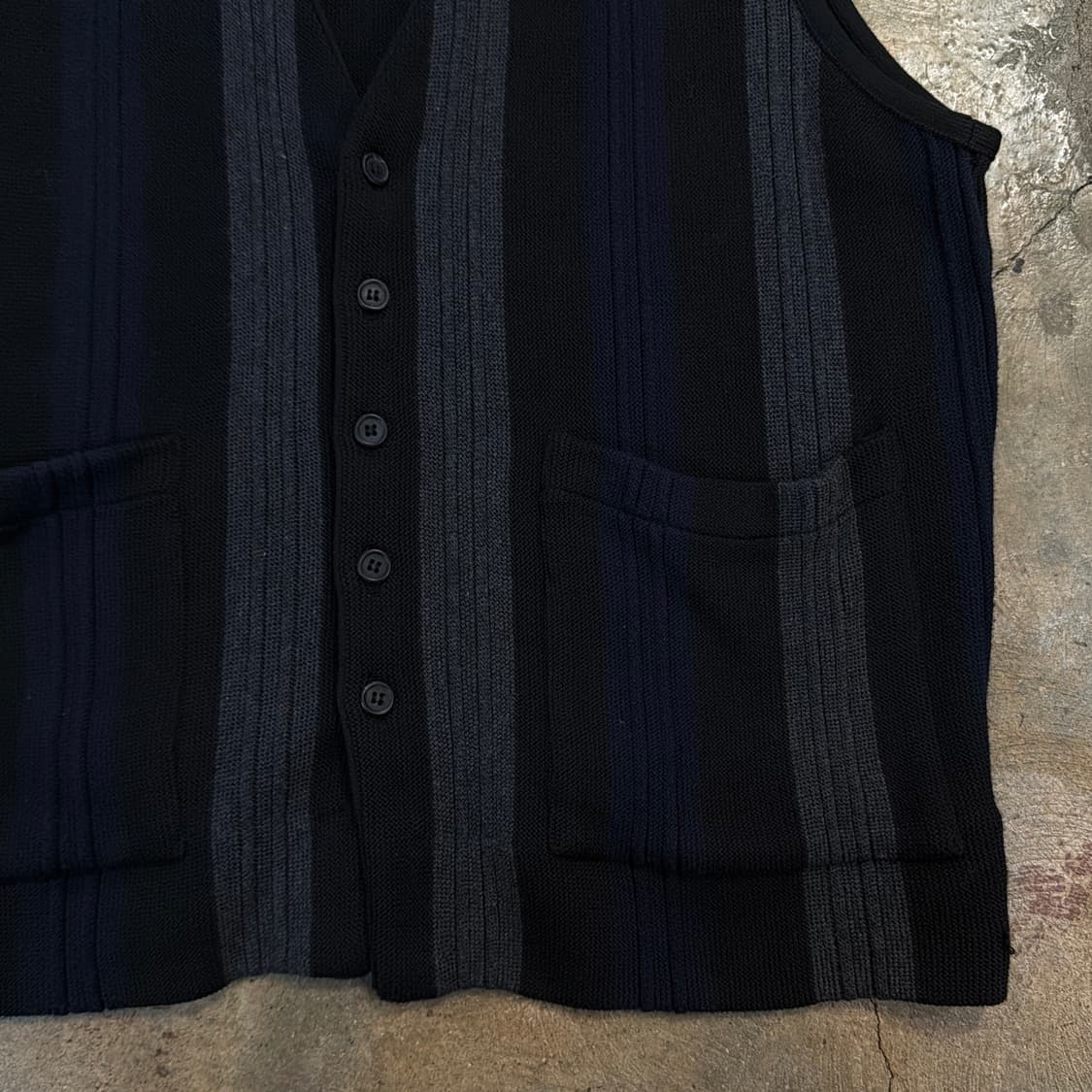 요지야마모토 스트라이프 베스트 상품이미지6