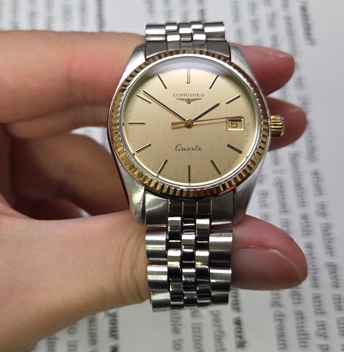 레어] 빈티지 론진 데이저스트 플루티드베젤 황금날개 쥬빌리줄 ver. 
 상품이미지2