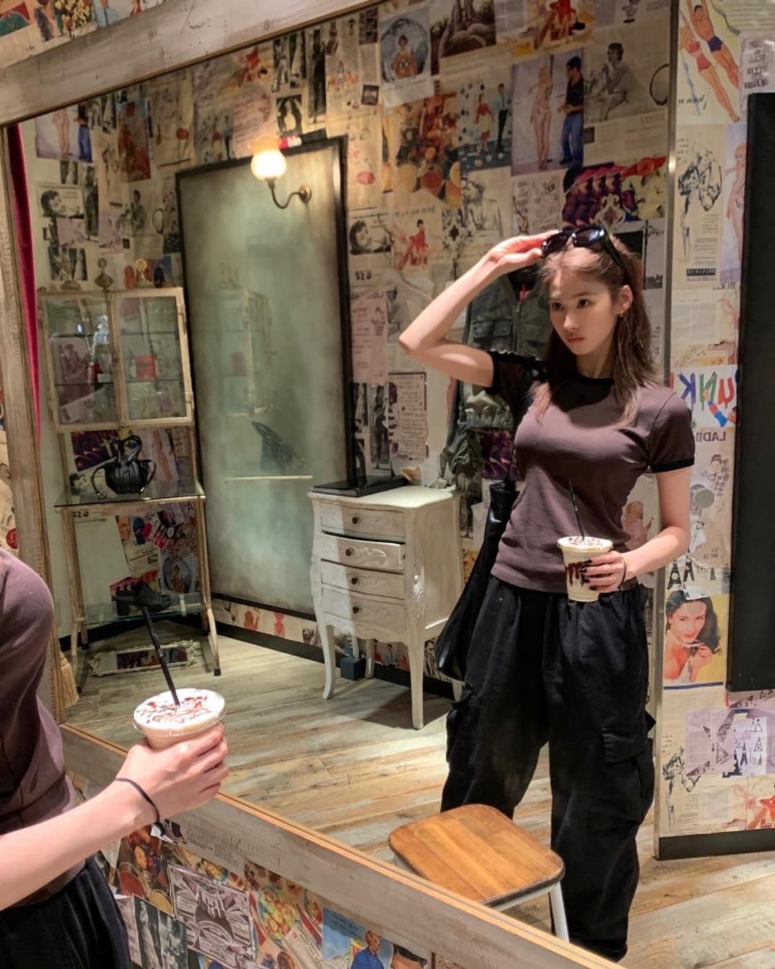 (asif_calie)CARGO PANTS black/white 상품이미지6