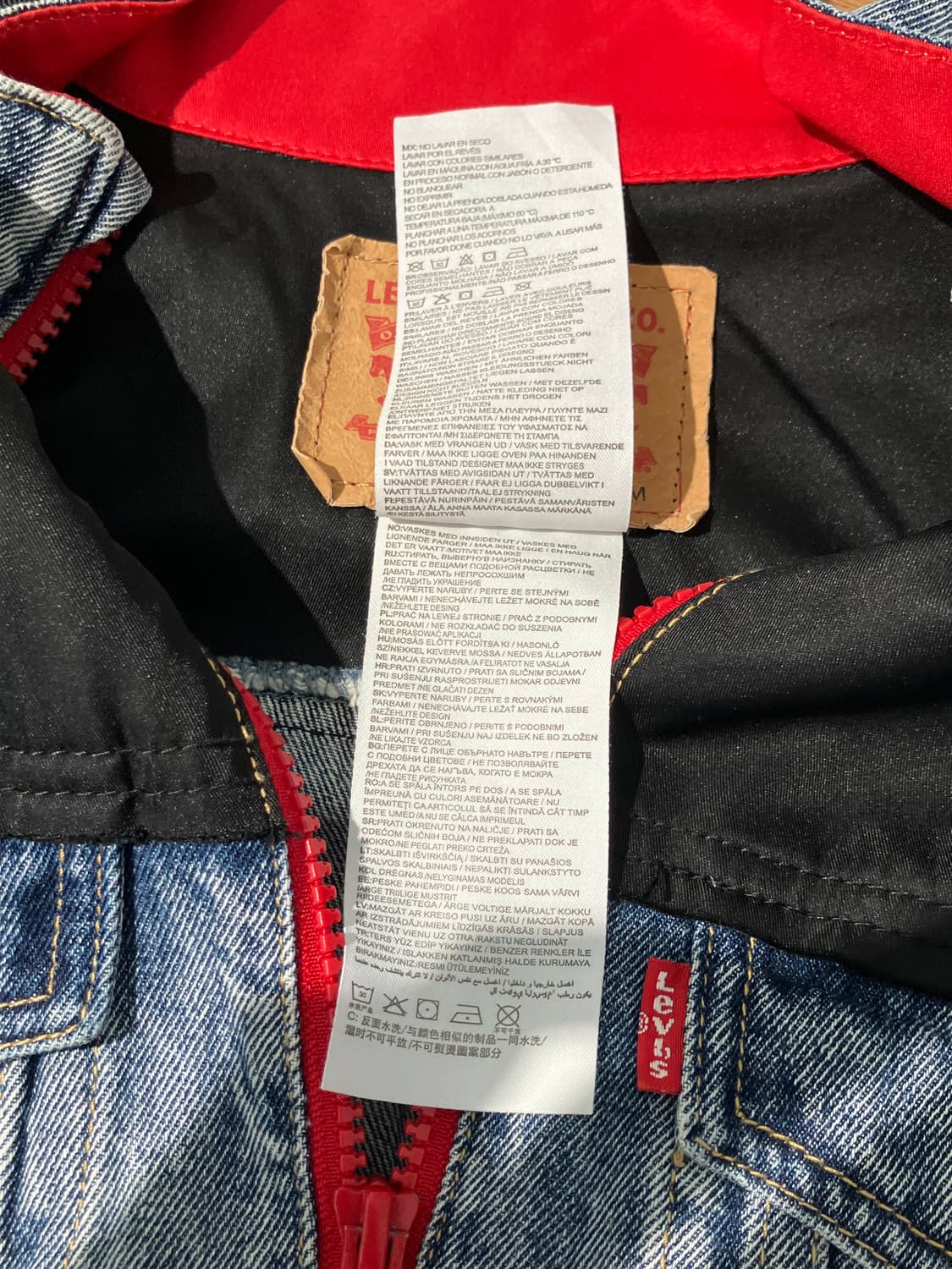 Levi’s 투톤 데님 집업 자켓 S 상품이미지4