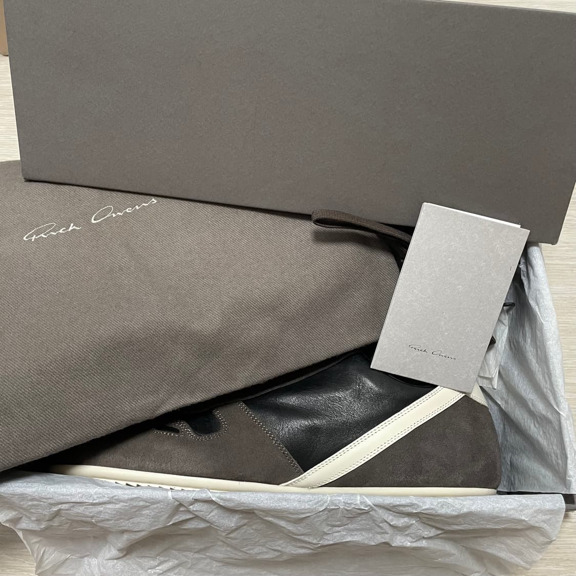 릭오웬스/ 미니멀 레더 스니커즈/ 43 상품이미지9