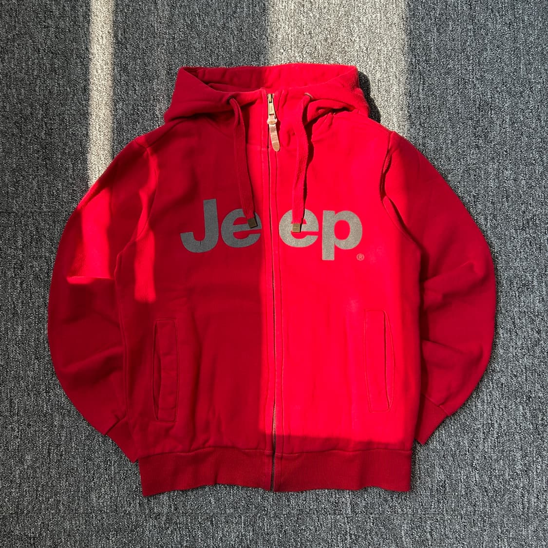 jeep 레터링 풀오버 후드집업 상품이미지1