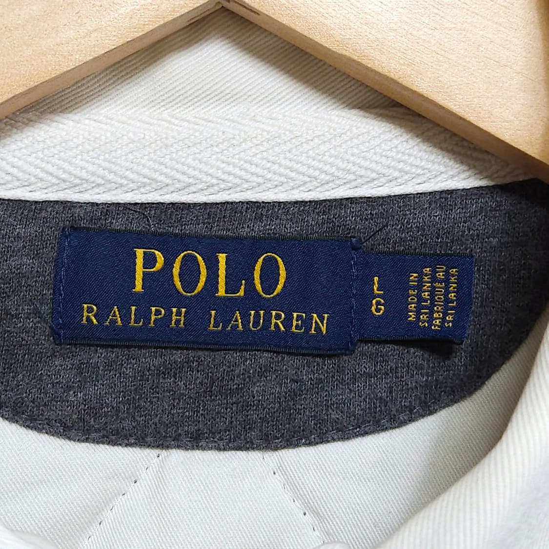 100~105)POLO 폴로 랄프로렌 럭비 카라티 그레이 상품이미지5