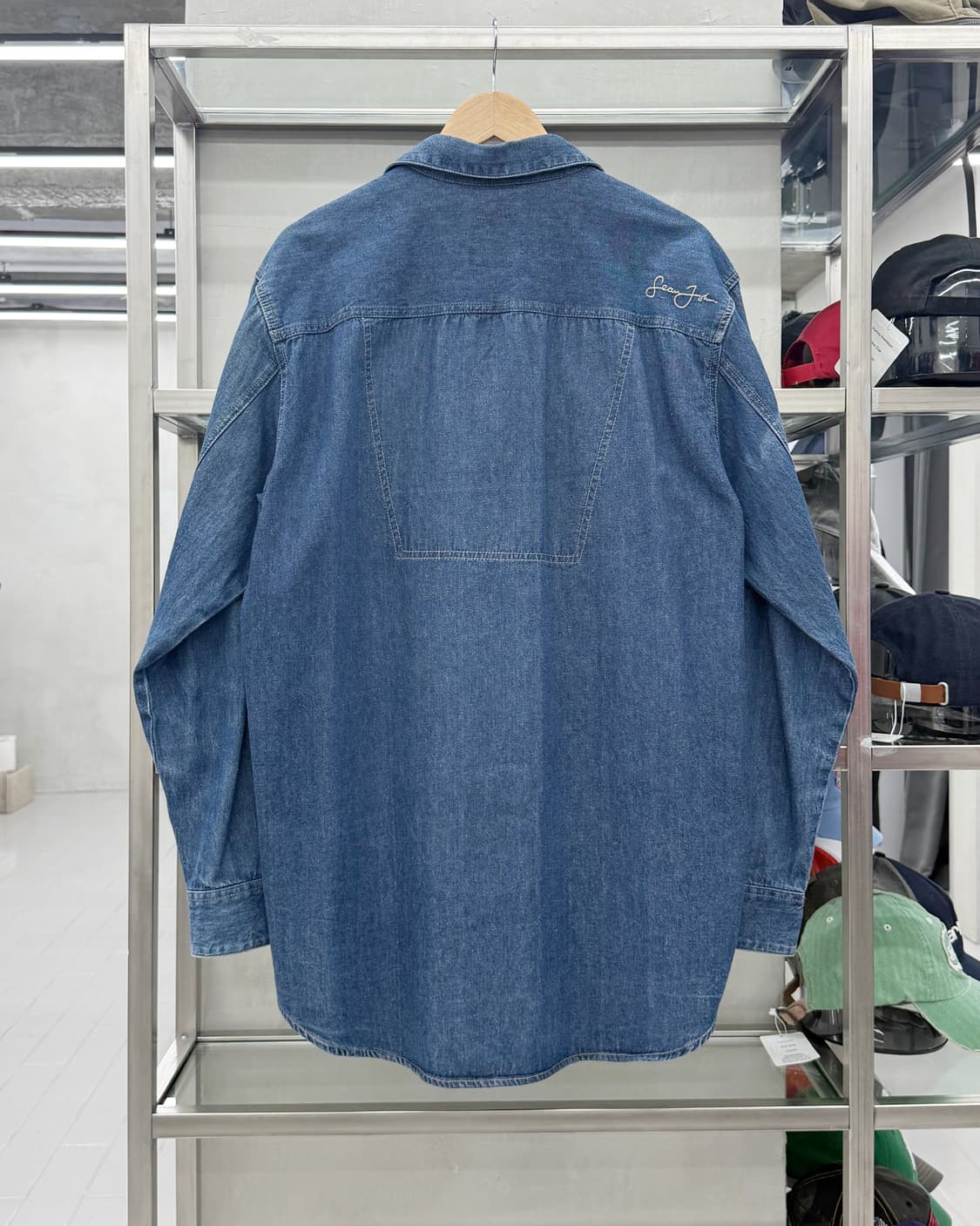 션 존 00s 데님 오버셔츠 인디고 상품이미지3
