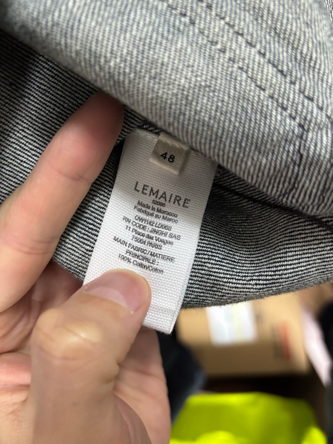 (48) Lemaire 24fw 인디고 데님 트러커 자켓 상품이미지4