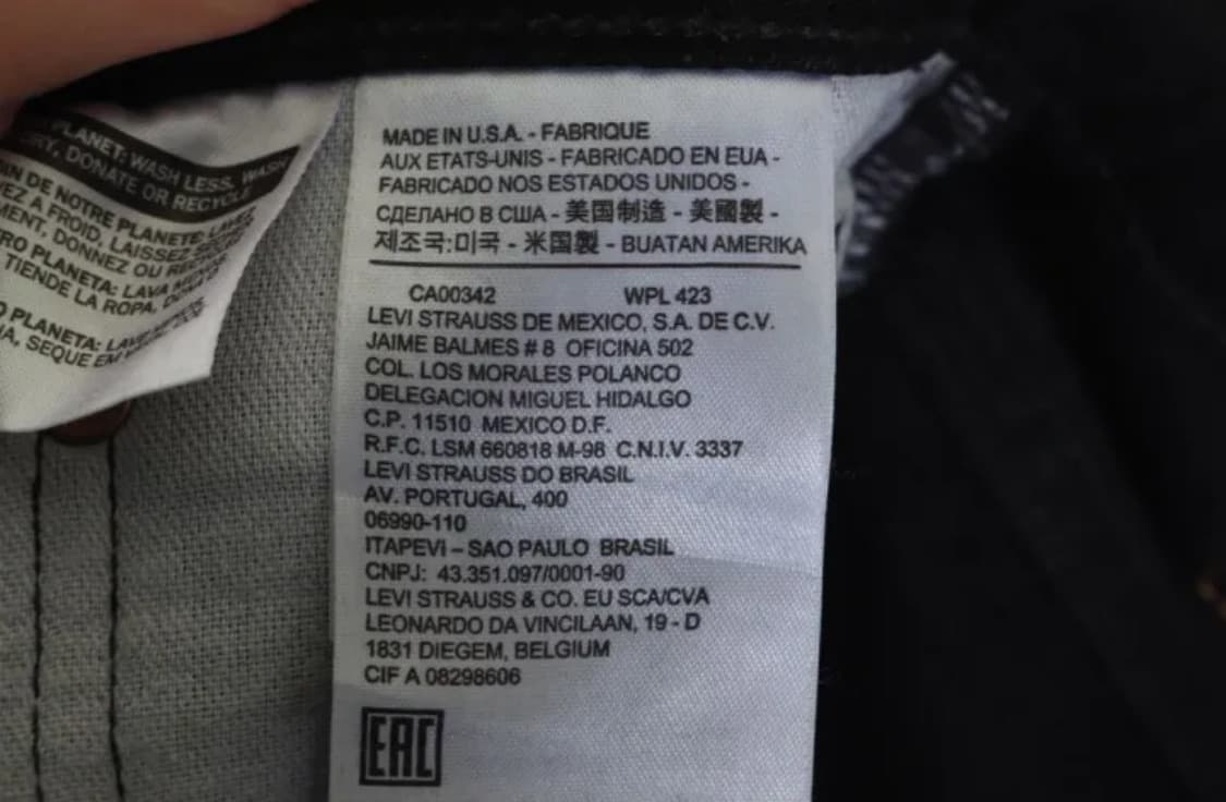 LEVIS 면 100% 511 데님팬츠 UNISEX(31인치) 상품이미지6