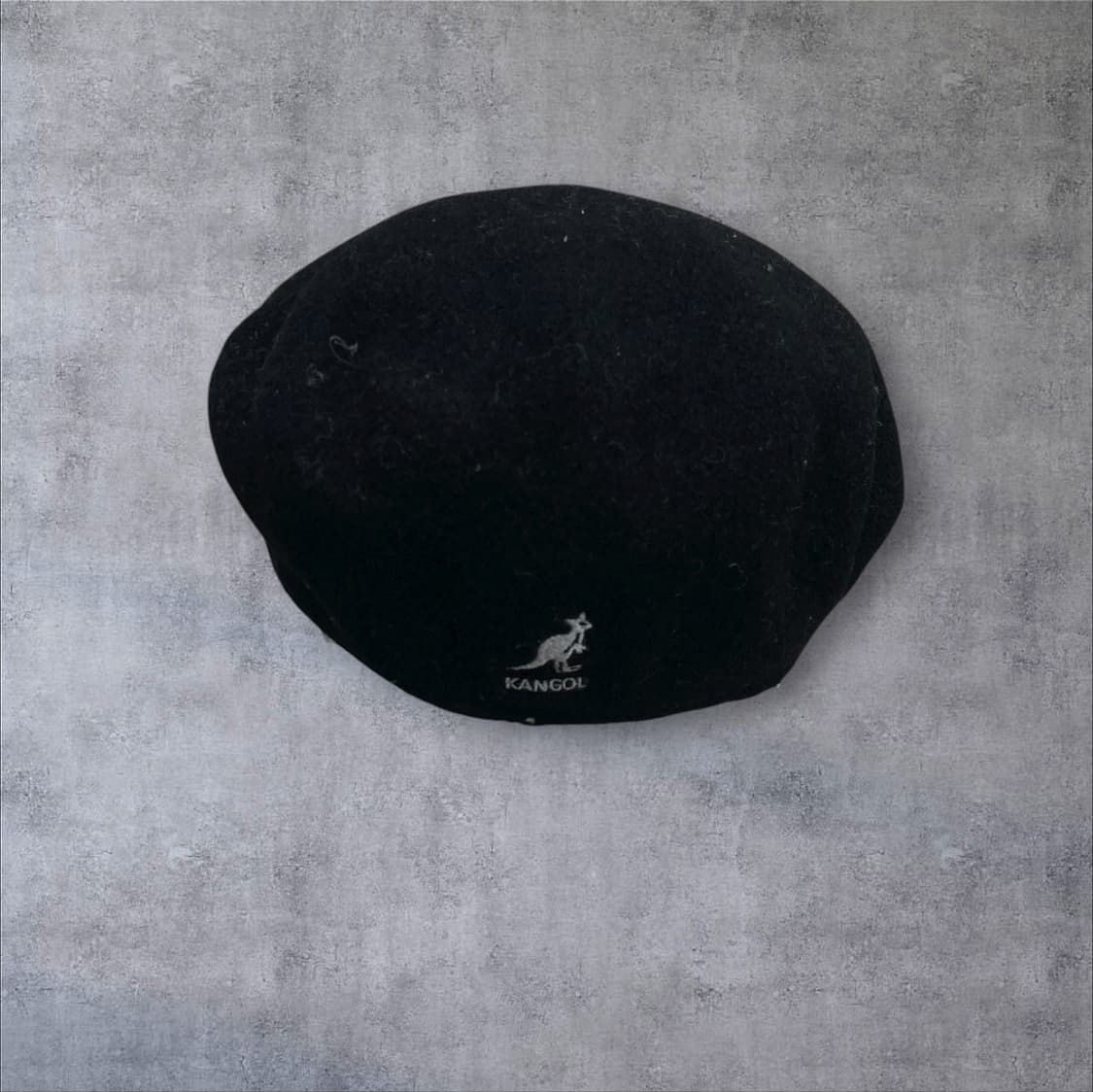 캉골 블랙 컬러 스몰 로고 울 헌팅캡 상품이미지2