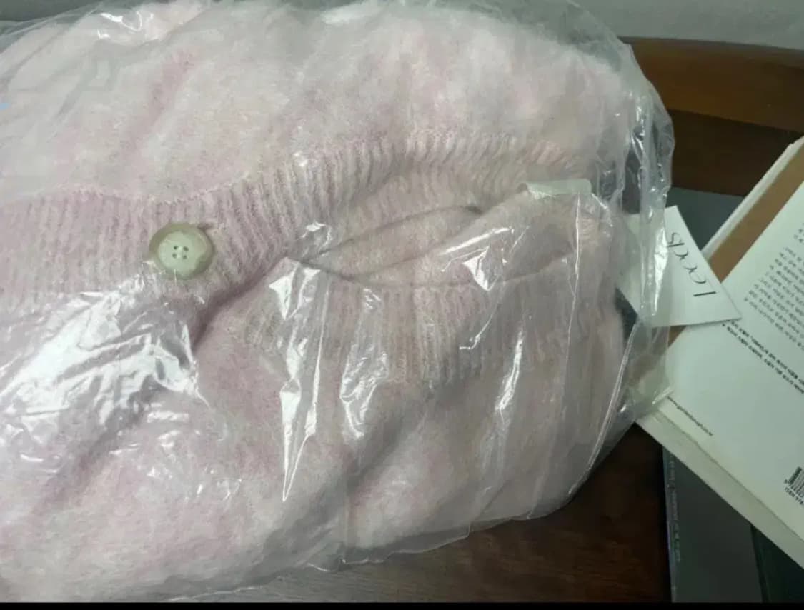 Leeds 샵리즈 핑크 테디 가디건 미사용품 상품이미지4