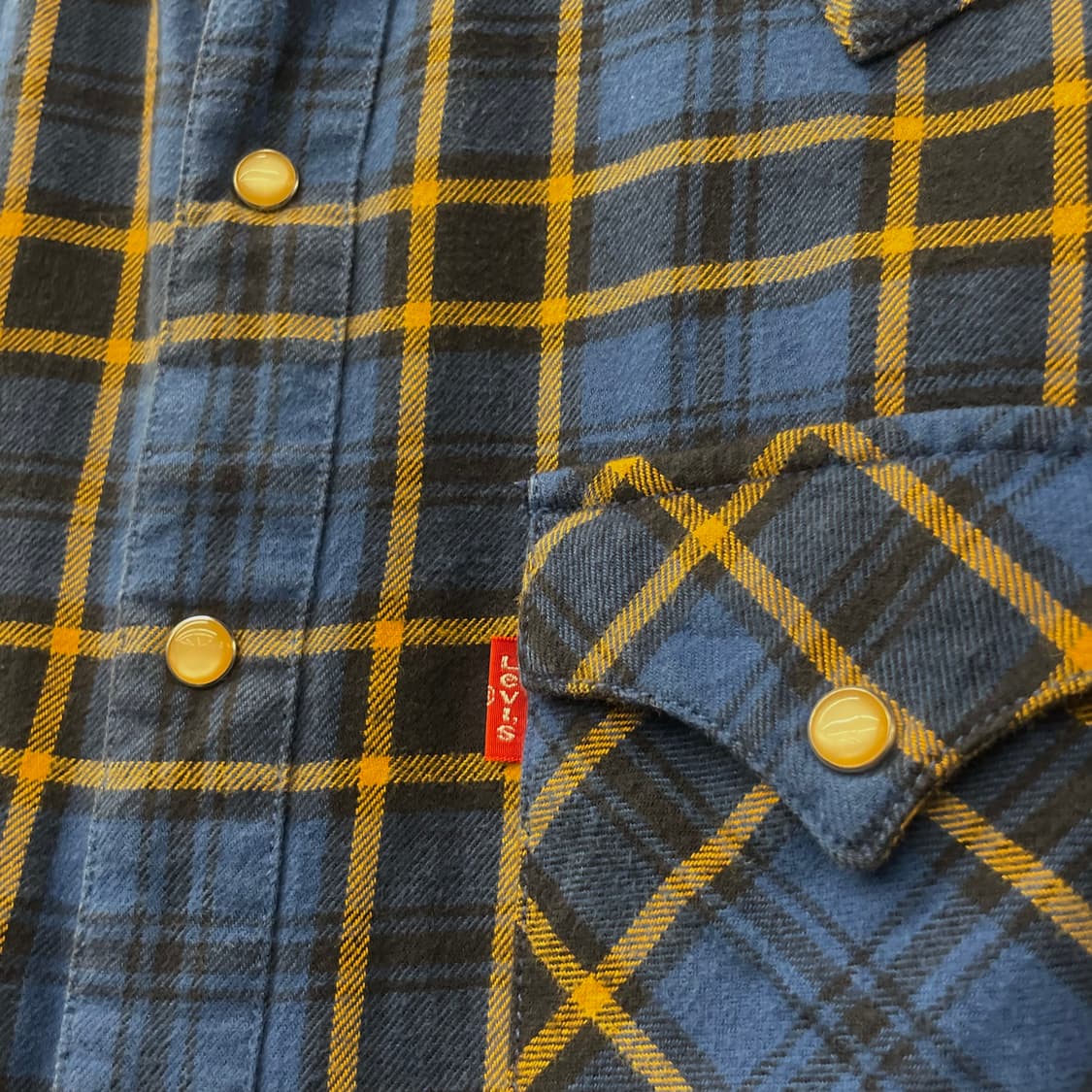 리바이스 레드탭 펄 스냅 체크 웨스턴 셔츠 N404 상품이미지5