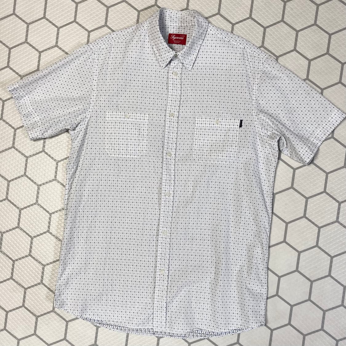 (XL) 00s슈프림 반팔 셔츠 made in USA 상품이미지1