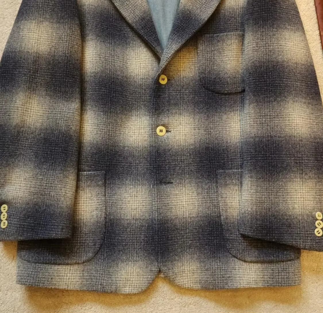 90s 조르지오 아르마니 울 플란넬 스포츠코트 46(105) 상품이미지4