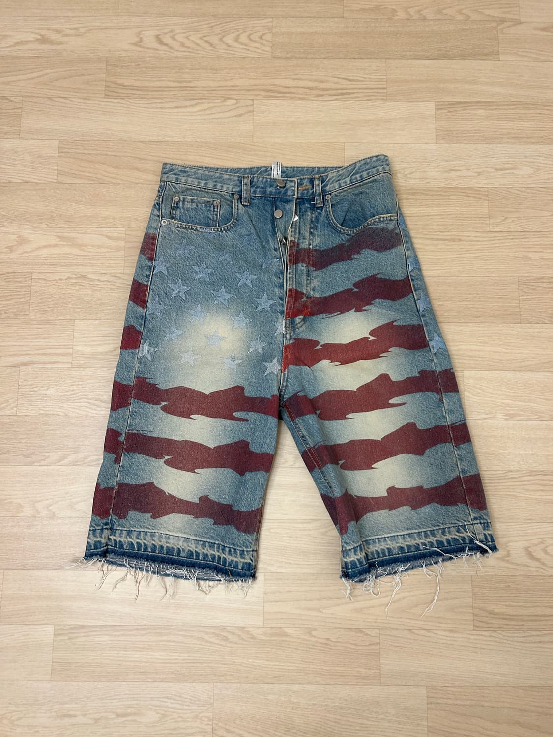 웨스켄 성조기 웨스턴 버뮤다 팬츠 상품이미지1
