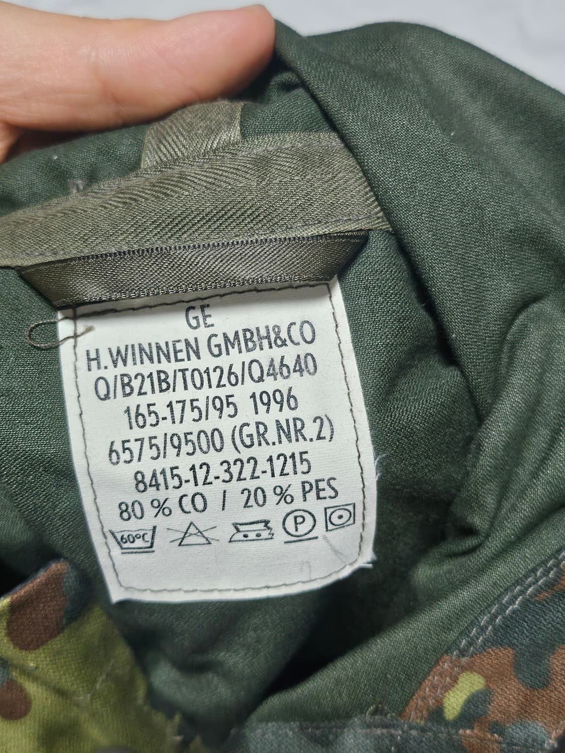 독일군 플렉탄 필드 파카 자켓 M 상품이미지3