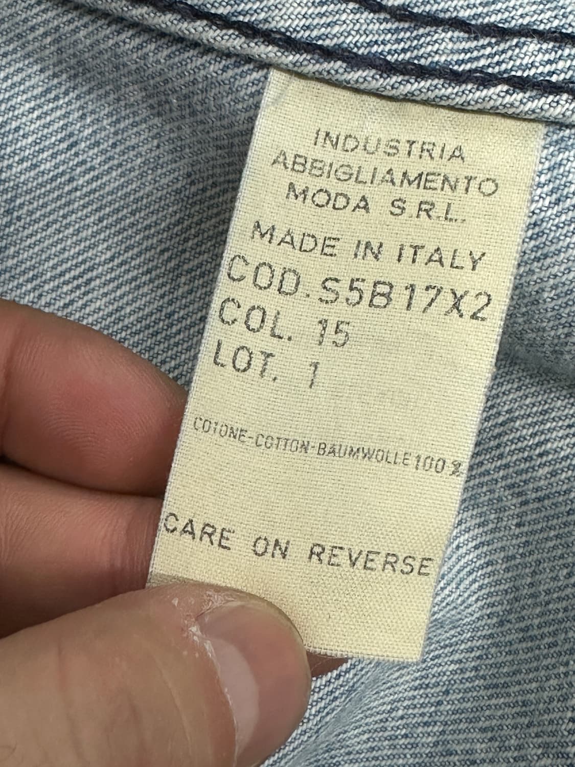 80s Armani Jeans 데님 트러커 자켓 M 상품이미지9