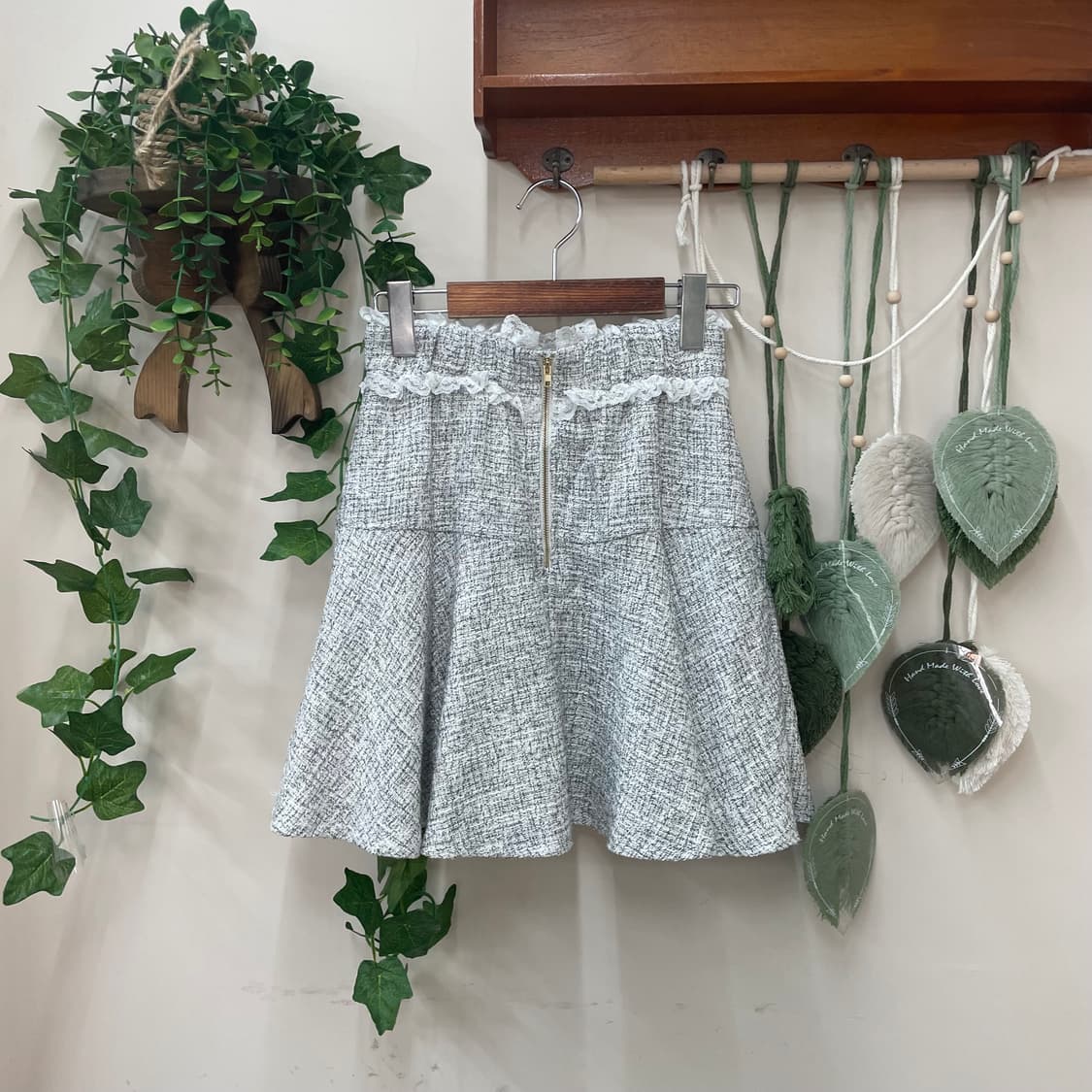 로지타 rojita 트위드 미디 스커트 상품이미지3