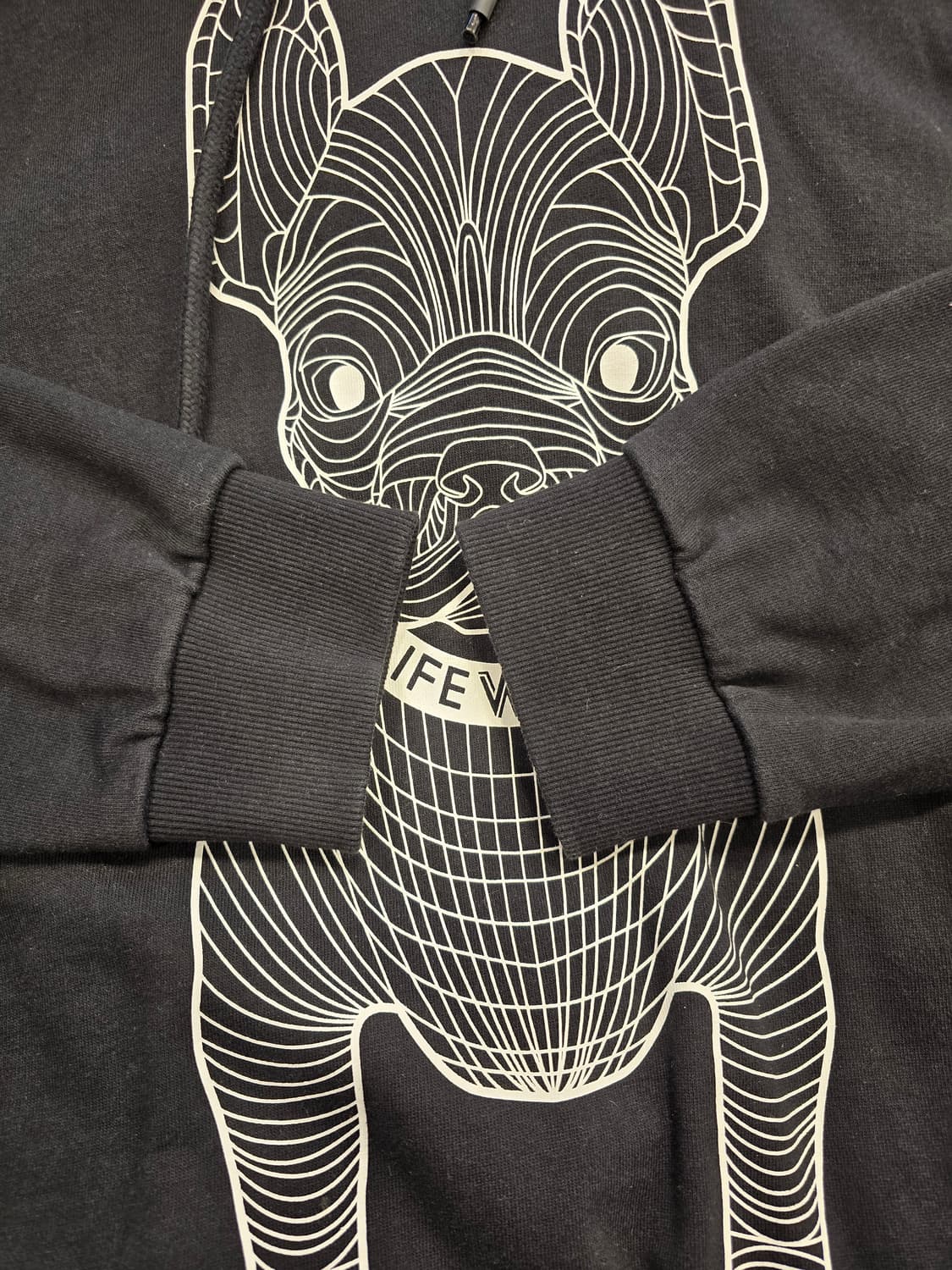 라이프워크 기모 강아지 후드티 티셔츠 100 상품이미지6