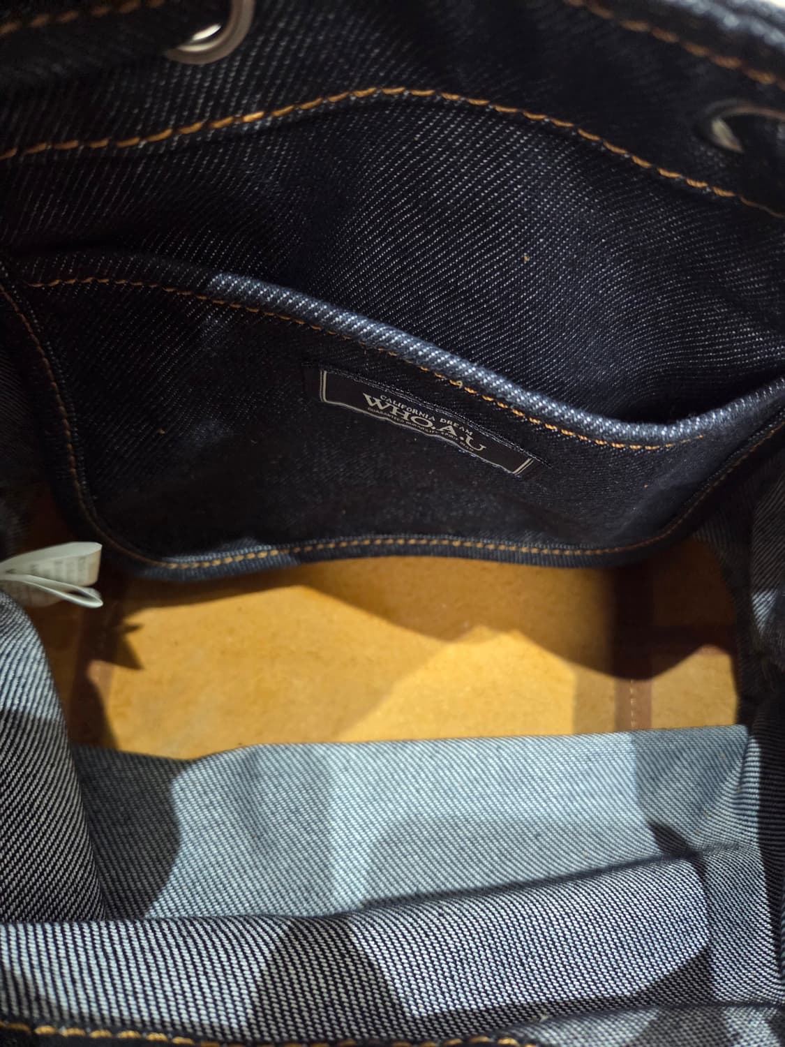 후아유 데님 숄더 버킷백 상품이미지5